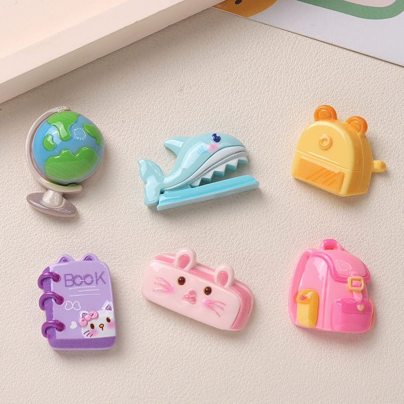 Phone Cases Websites - 10/100 個トラベルシリーズ地球儀スクールバッグ DIY 樹脂クラフトアクセサリースクラップブッキング手作りヘアピン電話ケースカップ