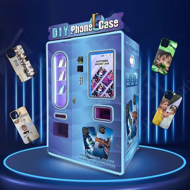 Phone Cases Vending Machine - カスタマイズ可能なインテリジェントUV技術搭載 自動スマホケース販売機 DIY印刷機 小売 ベストセラー
