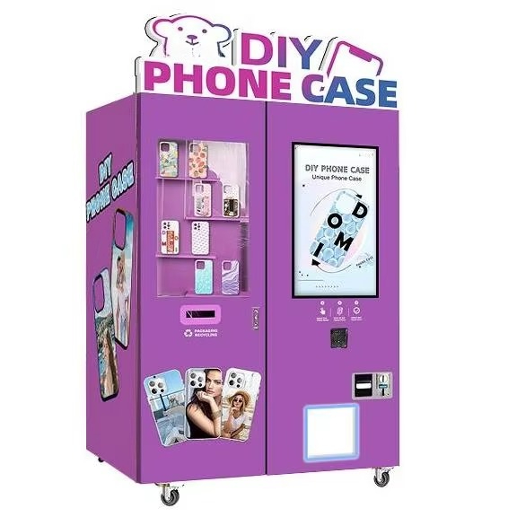 Phone Cases Vending Machine - FL携帯電話ケース自動販売機、メンテナンスが容易な内部構造キオスク、高速道路サービスエリア向けモバイルシェル自動販売機