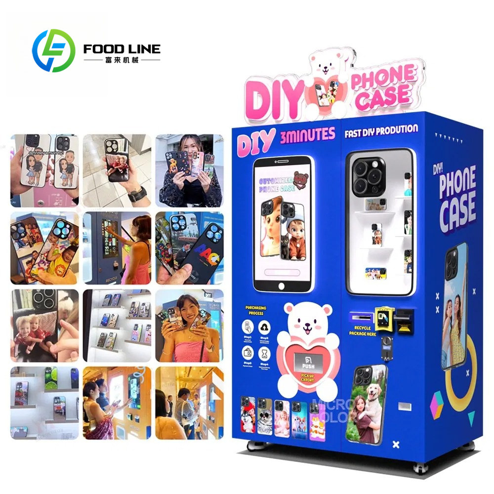 Phone Cases Vending Machine - インスタントカスタムスマホケース印刷機、高速DIYパーソナライズモバイルカバーメーカー、業務用自動販売機