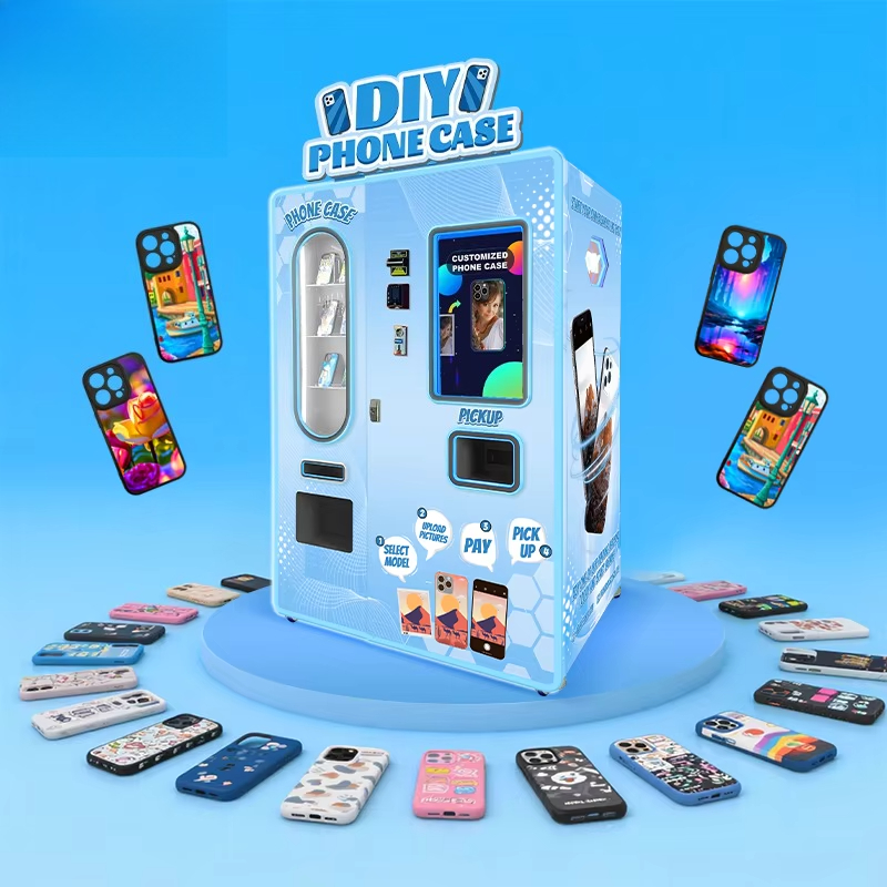 Phone Cases Vending Machine - フードライン携帯ケース自動販売機、ダウンタウンプラザ向け自動商品リマインダー通知キオスク、モバイルケース自動販売機