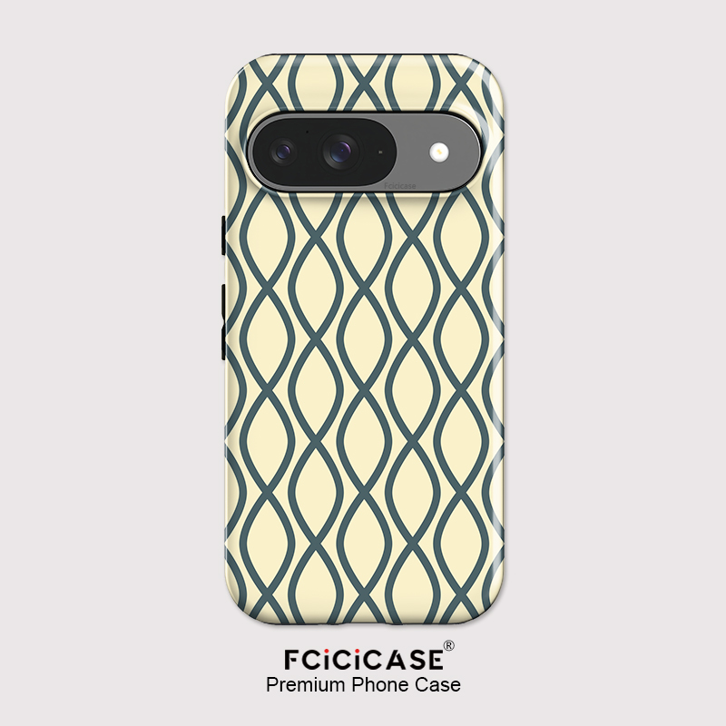 Google Pixel 9 - Fcicicase ファッションストライププリントスマホケース Google Pixel 9 8