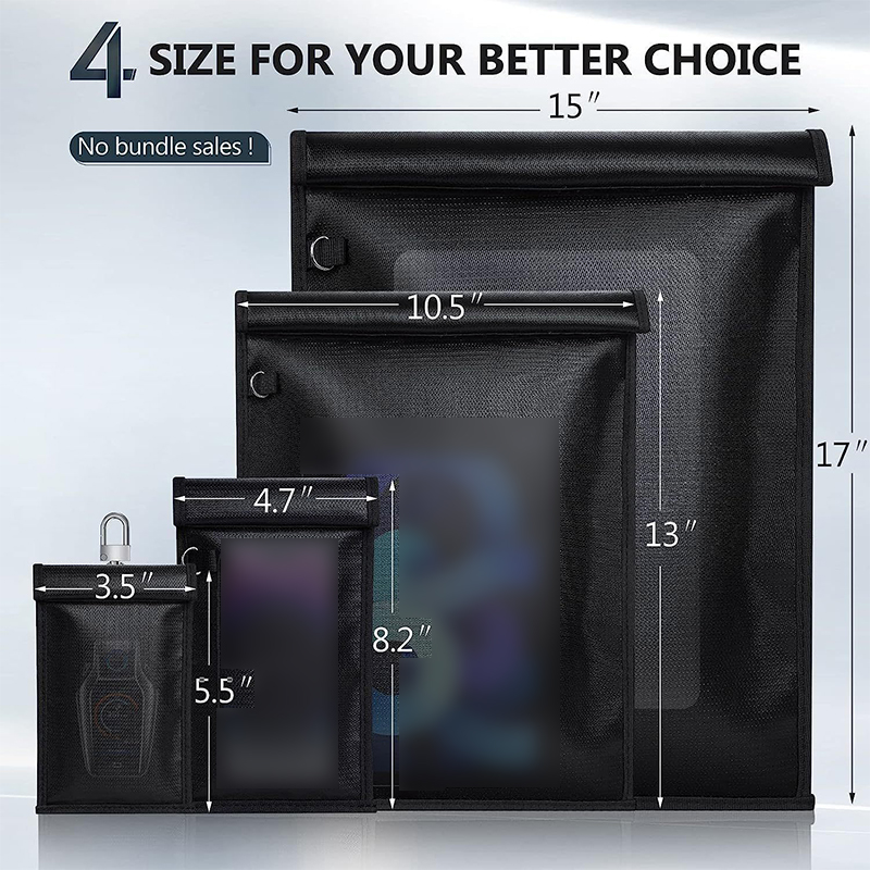 Phone Cases Eco Friendly - 車のキー信号シールドバッグ防水耐火 RFID ブロッキングポーチ車のキーファラデーバッグ RF 信号ブロッカー携帯電話ケース