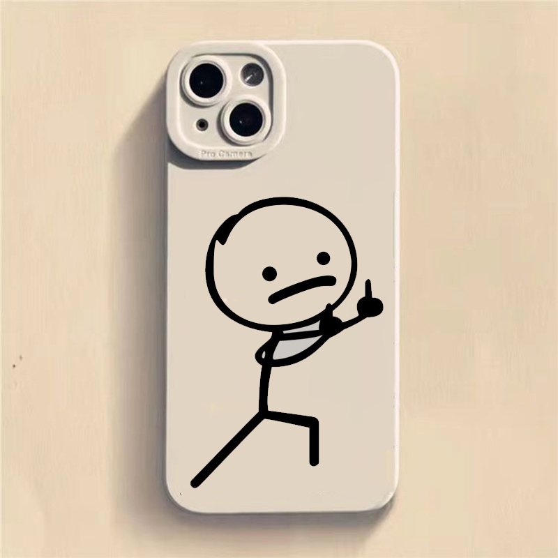 Phone Cases That Cover The Camera - かわいい漫画マッチマンのスマホケース、Samsung Galaxy S26 S25 S24 Ultra