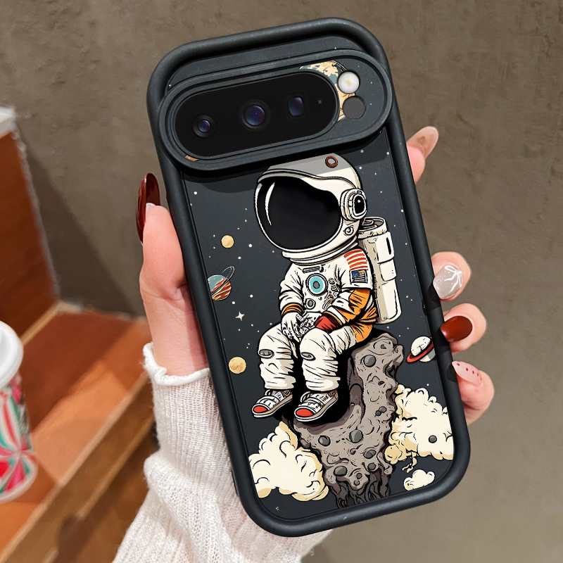 Google Pixel 9 - 漫画風宇宙飛行士プリントTPUスマホケース Google Pixel 10 8 7