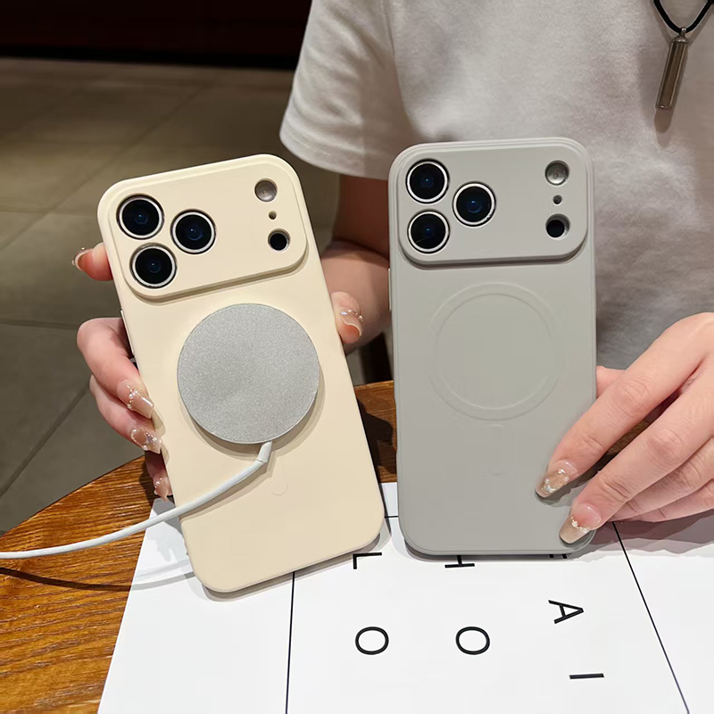 高品質ソリッドカラーフロスト加工ワイヤレス充電対応iPhon - Phone Cases Quality のレビューと価格