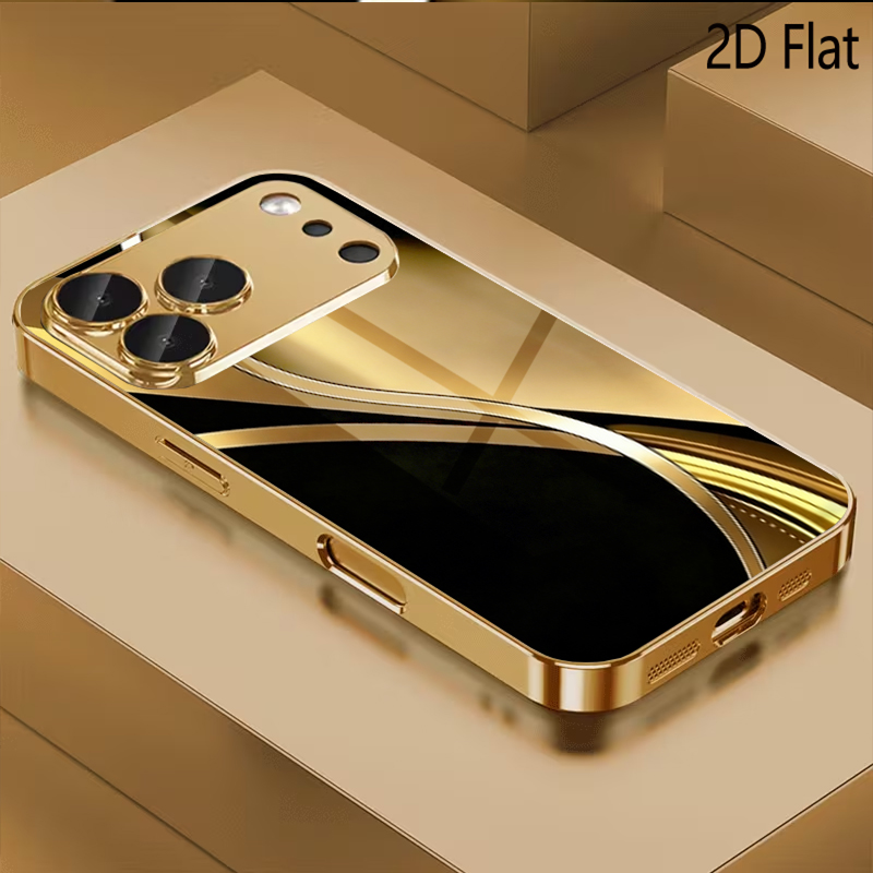 ブラックゴールドプリントパターン入り強化ガラスデザインのiP - Phone Cases That Cover The Camera のレビューと価格
