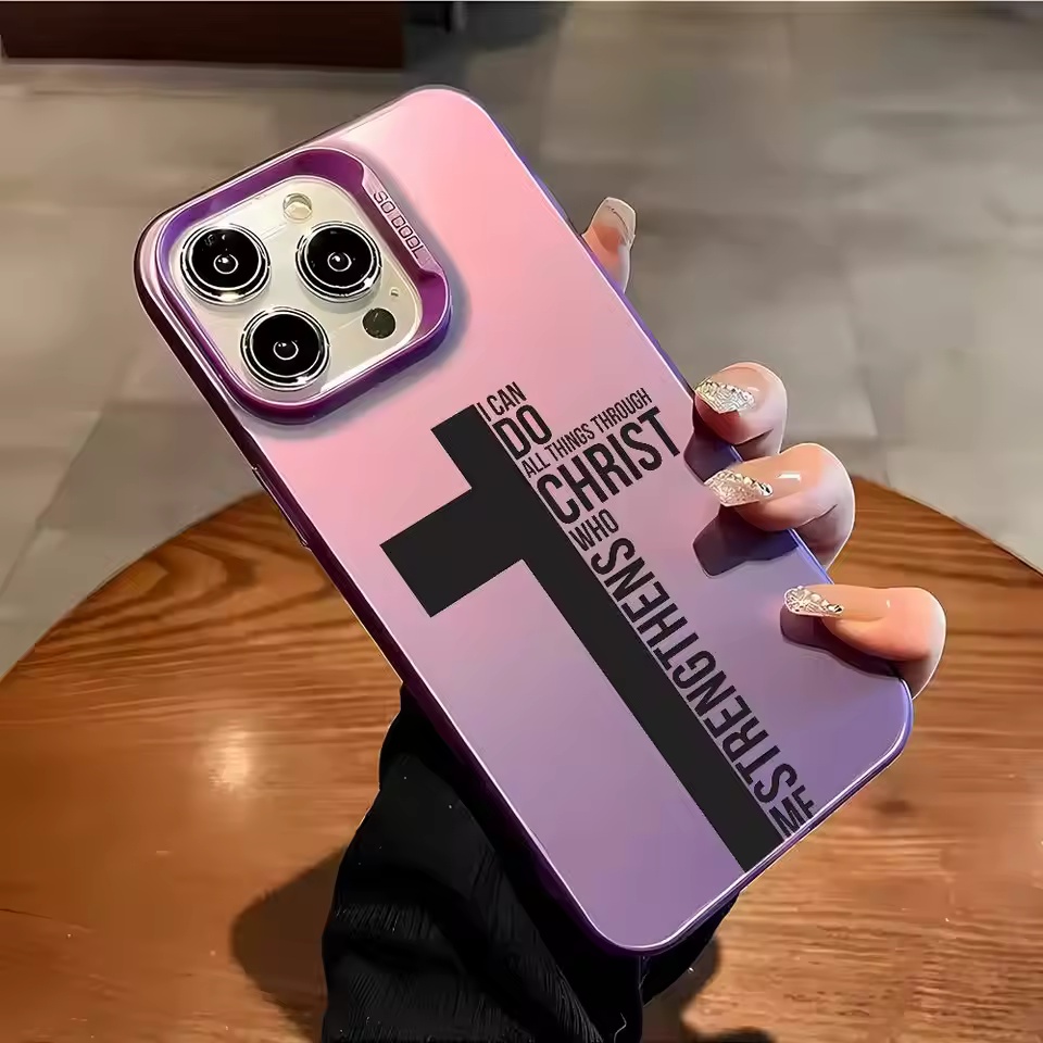指紋防止クロス聖書柄iPhoneケース iPhone 17  - Phone Cases For Iphone 15 のレビューと価格