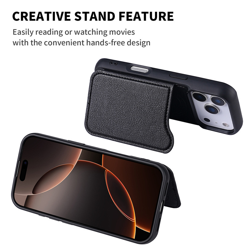 MagSafe対応 マグネット式フリップレザーウォレットカー - Phone Cases That Hold Cards のレビューと価格