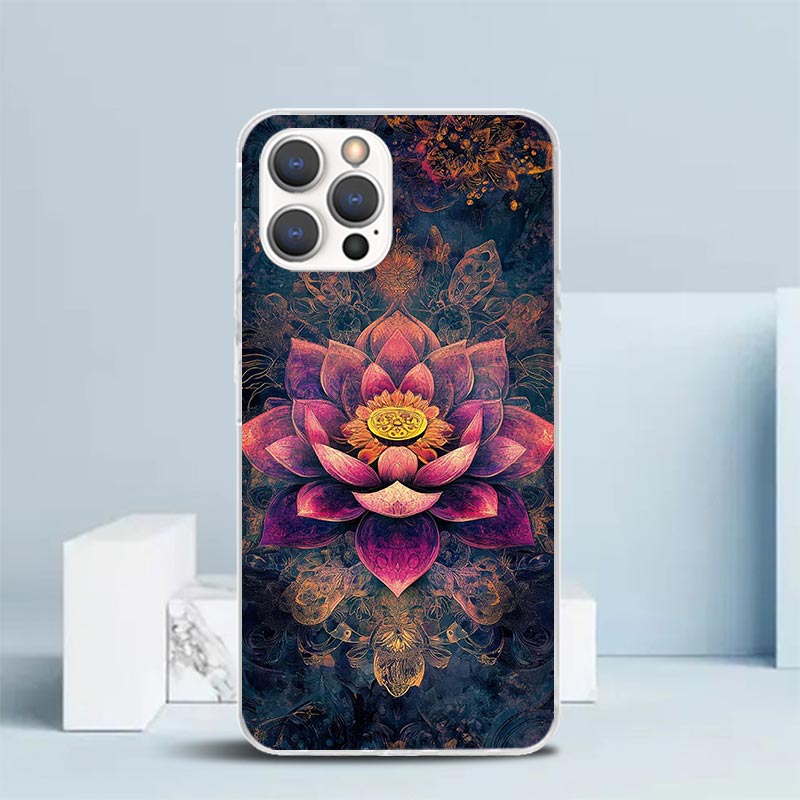 マンダラチャクラ柄ヨガソフトカバー iPhone 16 17 - Phone Cases That Fit Iphone 16E のレビューと価格