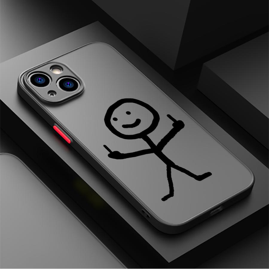 フィンガーピープル スティックマン ファンダ バックフォンカ - Phone Cases Websites のレビューと価格
