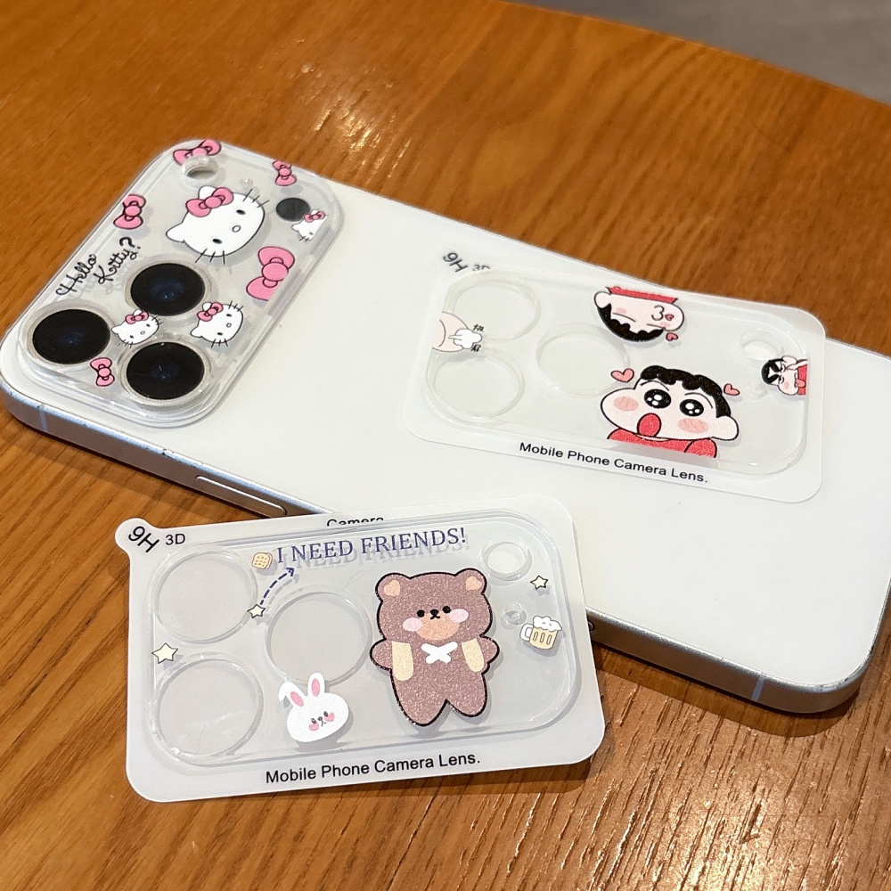 かわいい漫画風カメラ保護レンズフィルム iPhone 15  - Phone Cases That Cover The Camera のレビューと価格