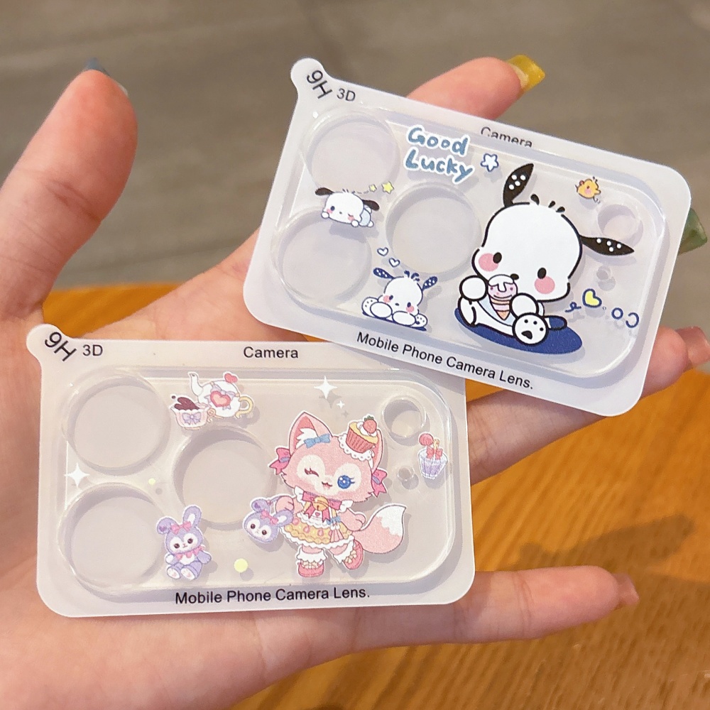 かわいい漫画風カメラ保護レンズフィルム iPhone 15  - Phone Cases That Cover The Camera のレビューと価格
