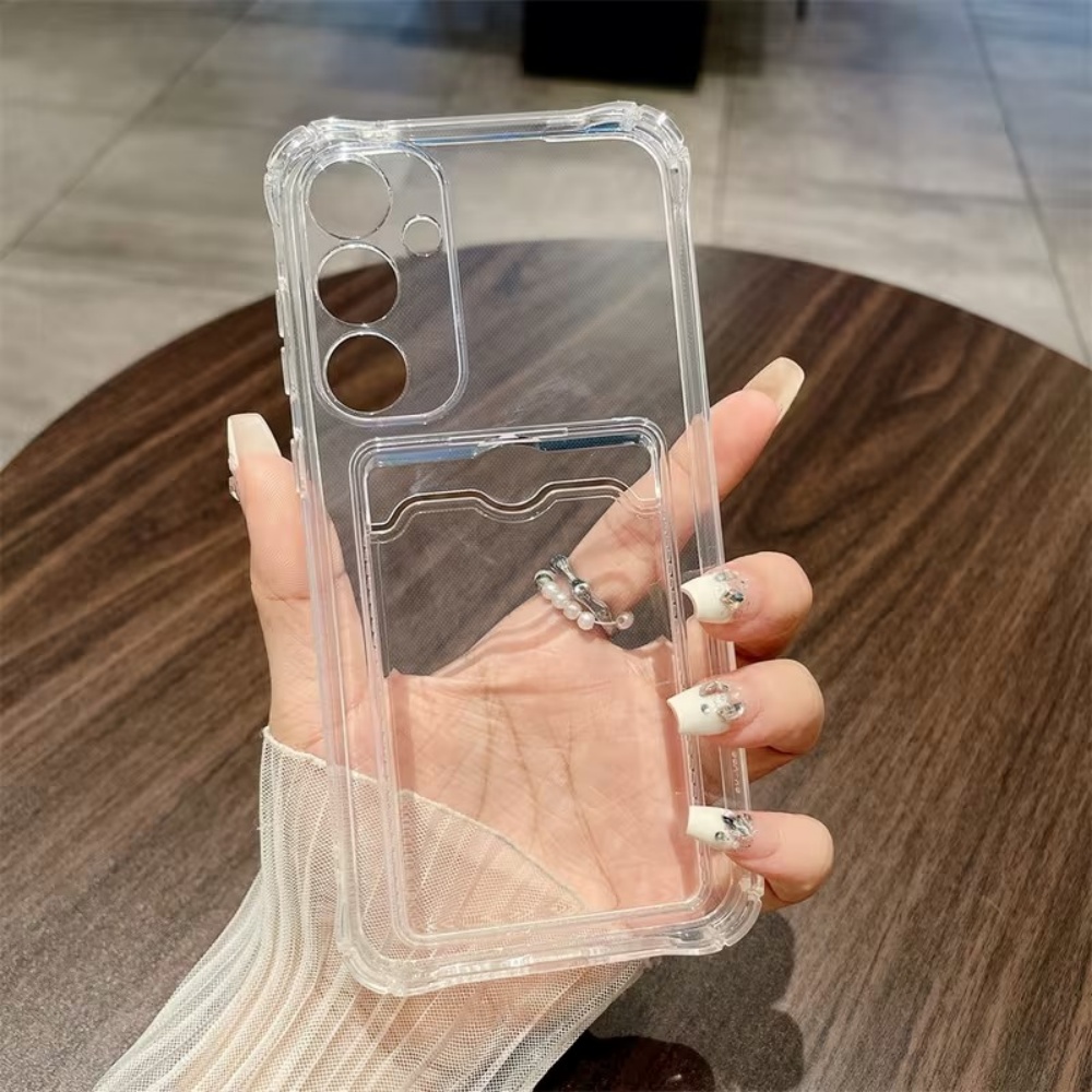 高級透明カードホルダー付きスマホケース Samsung Ga - Phone Cases That Hold Cards のレビューと価格