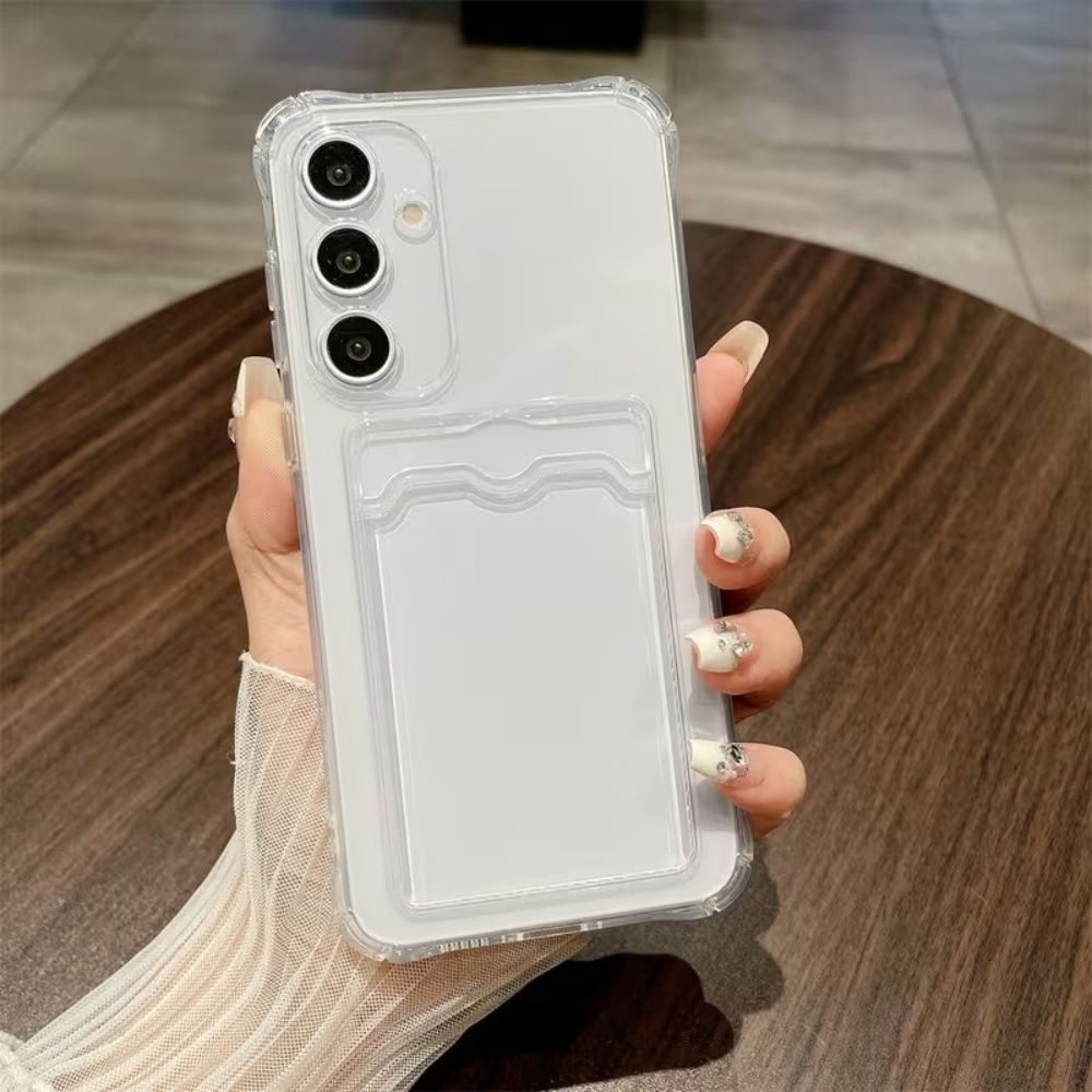 高級透明カードホルダー付きスマホケース Samsung Ga - Phone Cases That Hold Cards のレビューと価格