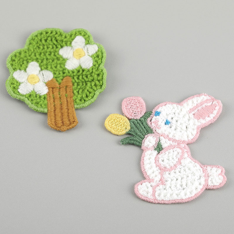 10 個の漫画刺繍ウサギのアップリケ DIY 服パンツ携帯電 - Phone Cases Eco Friendly のレビューと価格