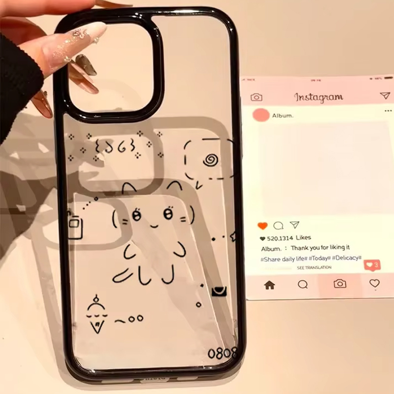 韓国風可愛いラインウサギ猫カワイイ漫画風スマホケース iPh - Phone Cases Kawaii のレビューと価格