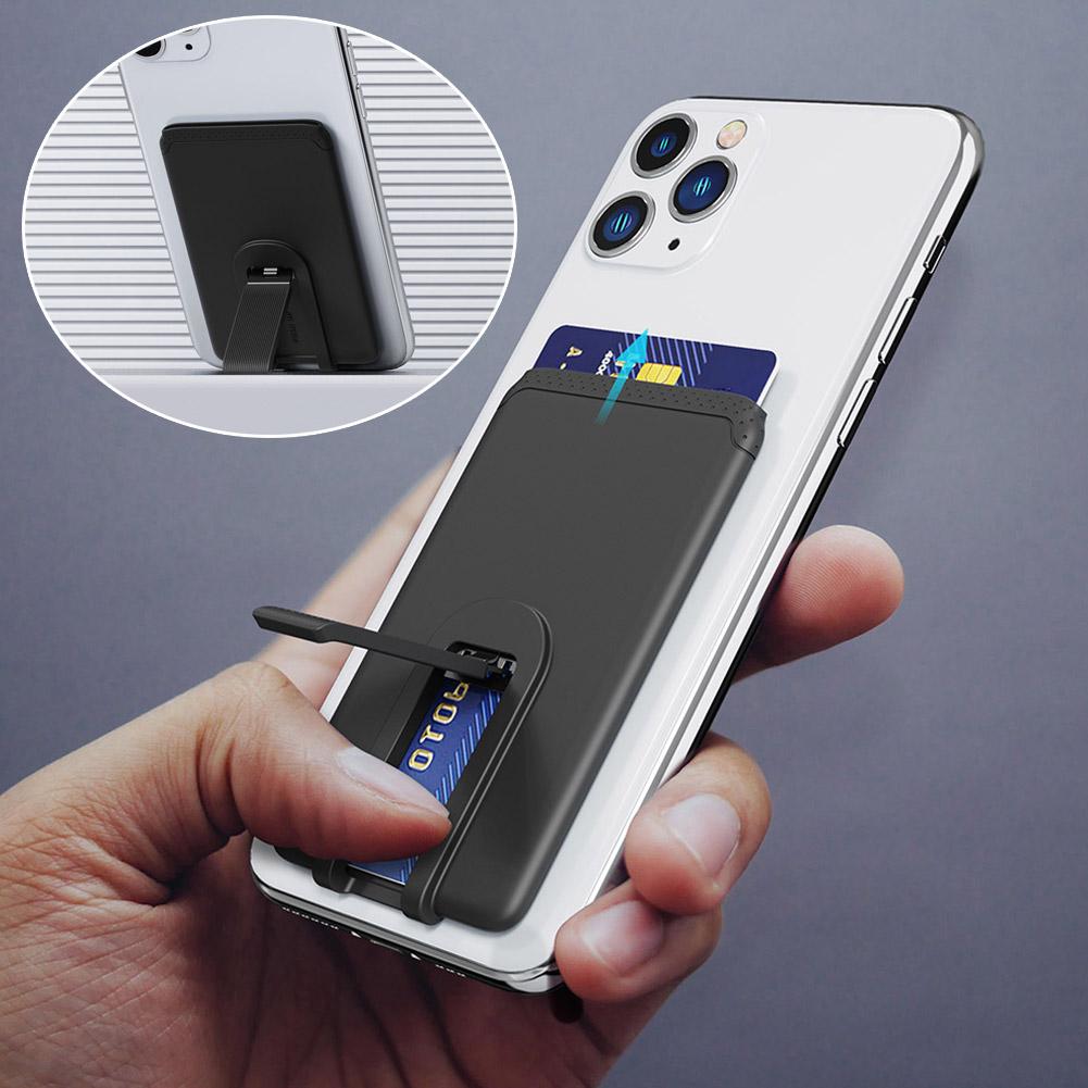 シリコン製スマホカードホルダー - 粘着ステッカーポケット付 - Phone Cases That Hold Cards のレビューと価格
