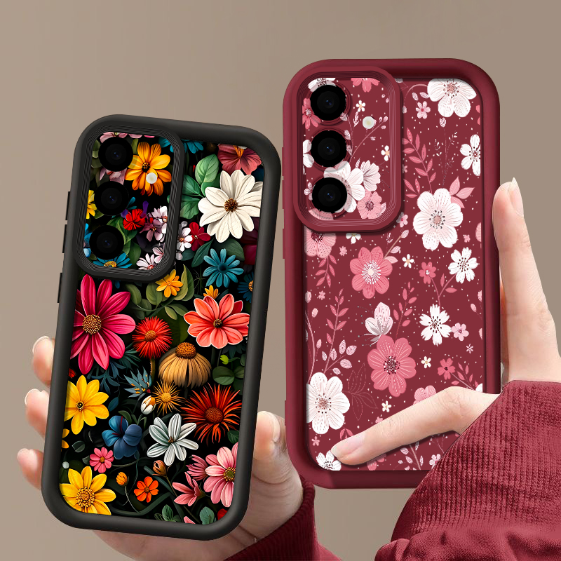 カラフルな花柄ケース Samsung Galaxy A57  - Phone Cases A14 Samsung のレビューと価格