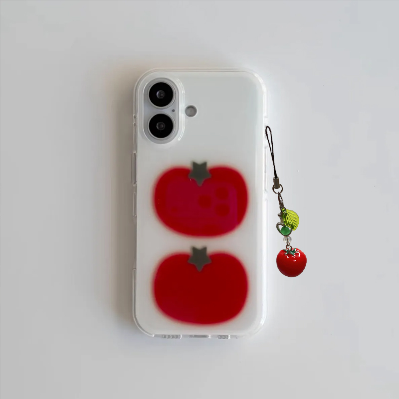韓国風 インス風 テッド トマト 漫画 かわいい クリエイテ - Phone Cases Kawaii のレビューと価格