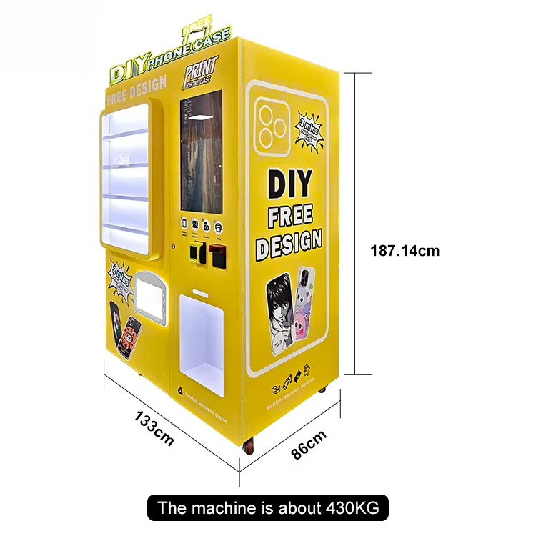 フードライン携帯ケース自動販売機、カスタム外装ロゴ入りキオス - Phone Cases Vending Machine のレビューと価格