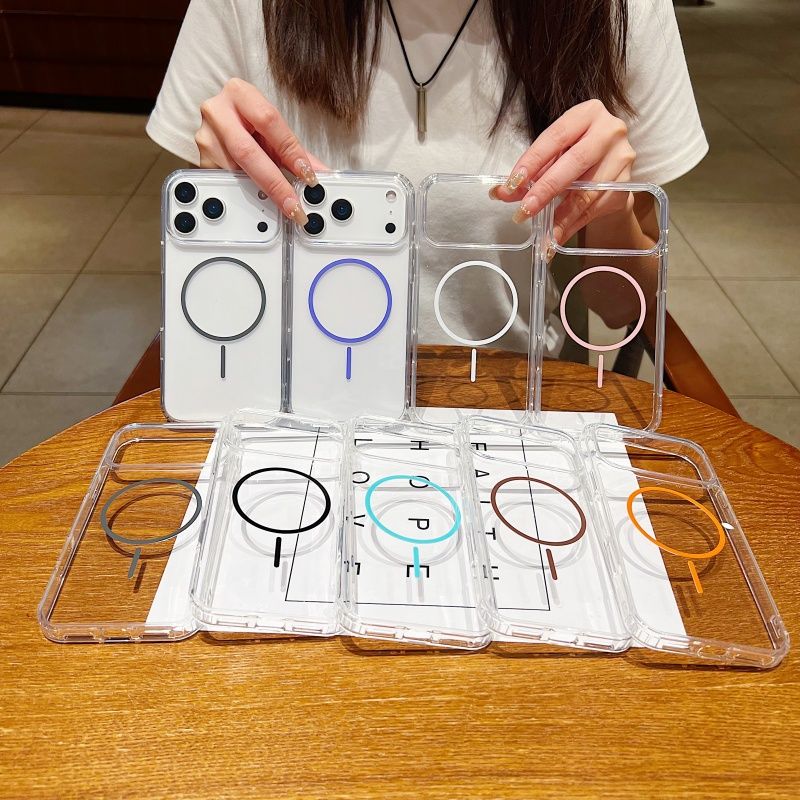 高級感あふれるMagSafe対応 磁気クリアワイヤレス充電ケ - Phone Cases Quality のレビューと価格