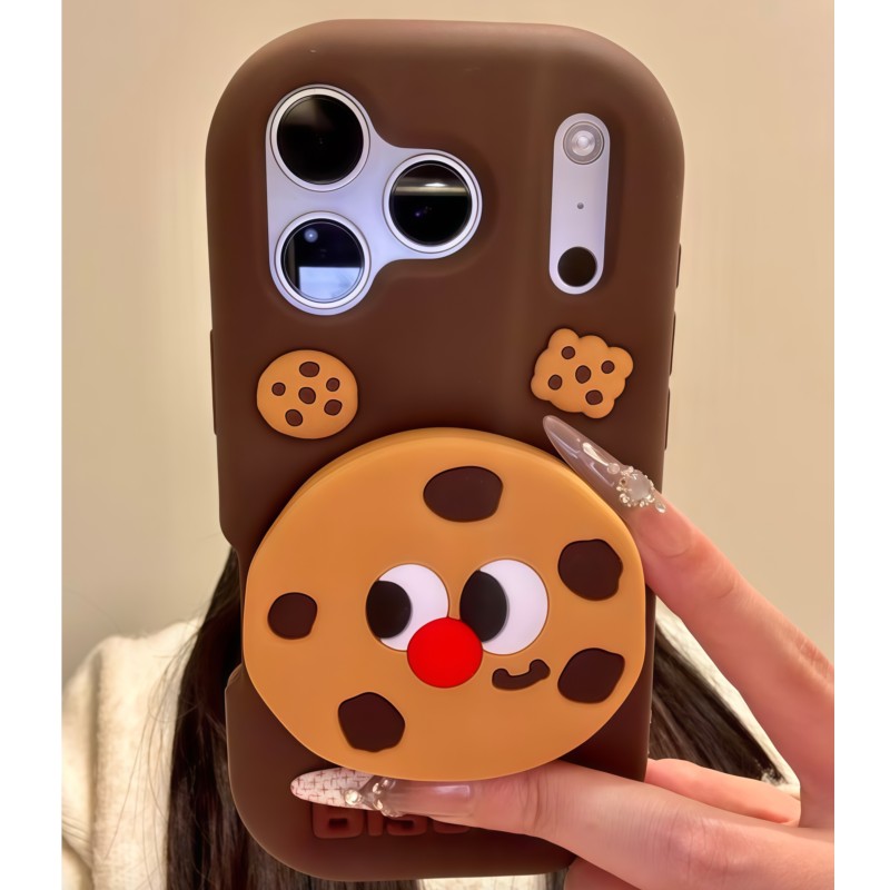 3D漫画風可愛いビスケットベアのiPhoneケース iPho - Phone Cases Kawaii のレビューと価格