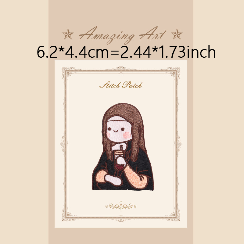 1 PC 漫画少女刺繍パッチクリエイティブファッション自己粘 - Phone Cases Eco Friendly のレビューと価格