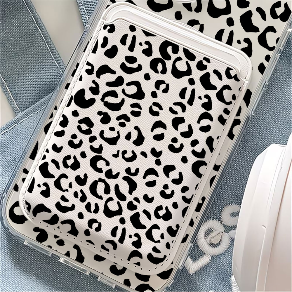 ブラックレオパード柄 MagSafe対応 ウォレット マグネ - Phone Cases That Hold Cards のレビューと価格