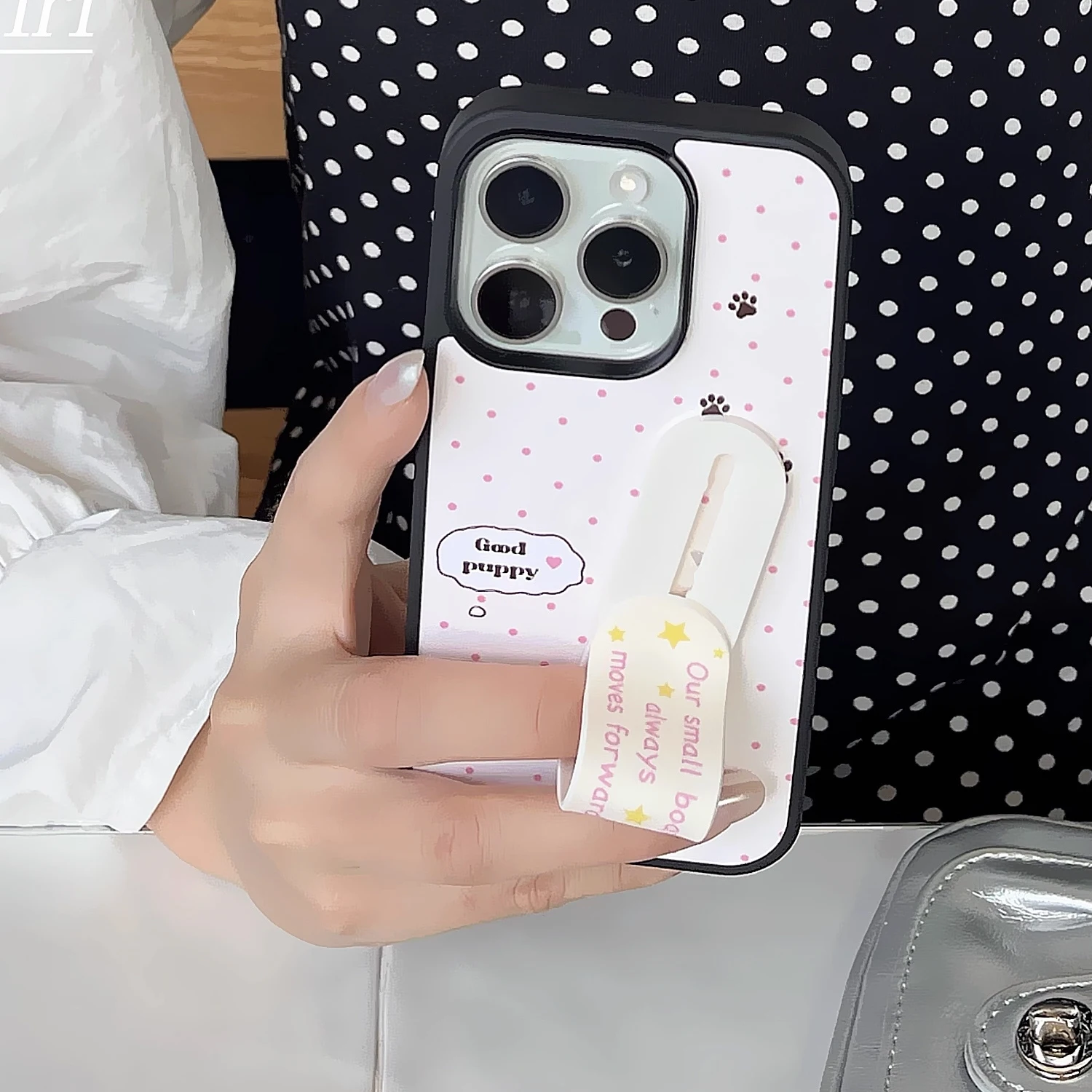 INSピンクウェーブポイントグッドパピーカワイイキュートバン - Phone Cases Kawaii のレビューと価格