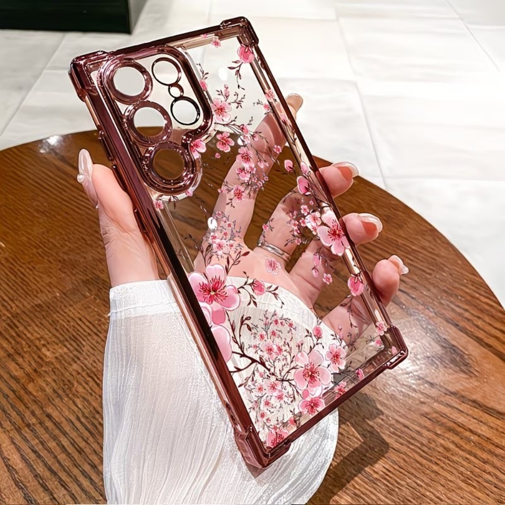 桜の花柄電気メッキ四隅耐衝撃スマホケース Samsung G - Phone Cases Galaxy S26 Ultra のレビューと価格
