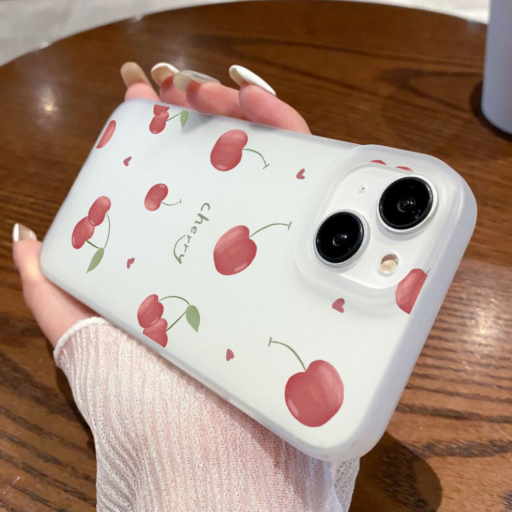 チェリー柄フロスト加工iPhoneケース iPhone 17 - Phone Cases For Iphone 15 のレビューと価格