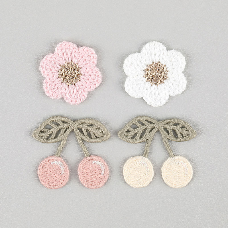 20 個ピンクホワイト桜刺繍アップリケヘアクリップアクセサリ - Phone Cases Eco Friendly のレビューと価格