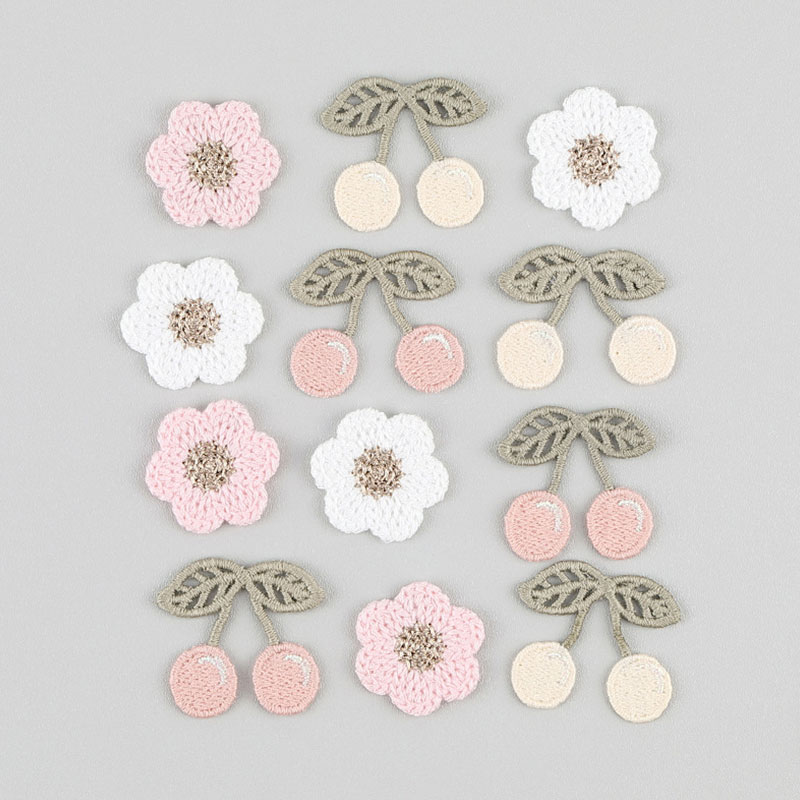 20 個ピンクホワイト桜刺繍アップリケヘアクリップアクセサリ - Phone Cases Eco Friendly のレビューと価格