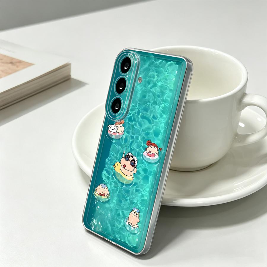 黄色い傘を持つ少年のスマホケース（Samsung Galax - Phone Cases A14 Samsung のレビューと価格