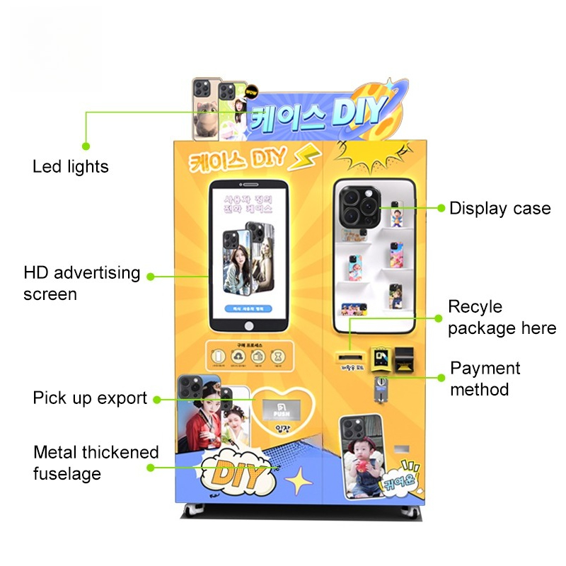 自動インテリジェントUV技術DIYスマホケース印刷機OEM/ - Phone Cases Vending Machine のレビューと価格